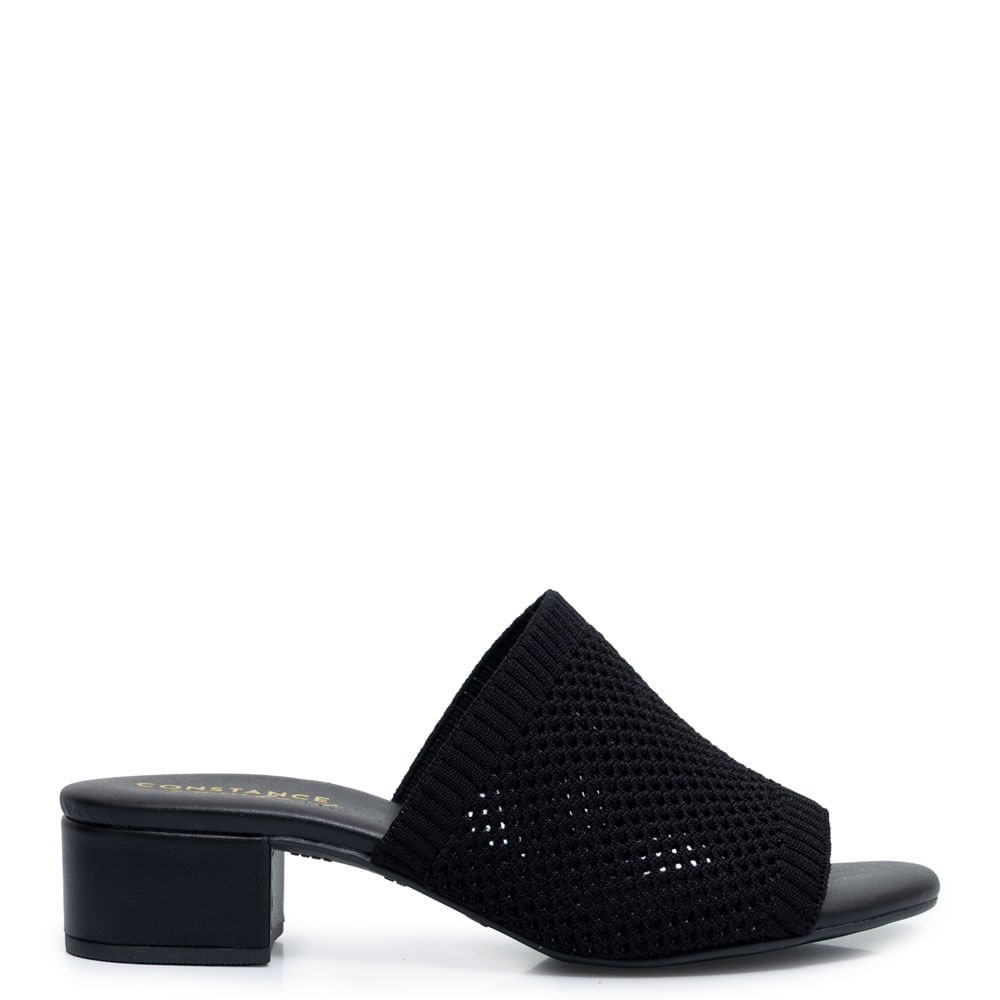 Tamanco Preto Knit Comfort