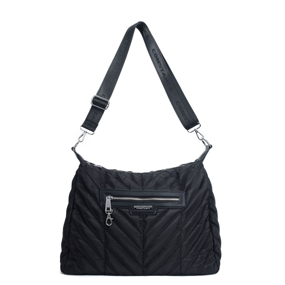 Bolsa Transversal Nylon Preta