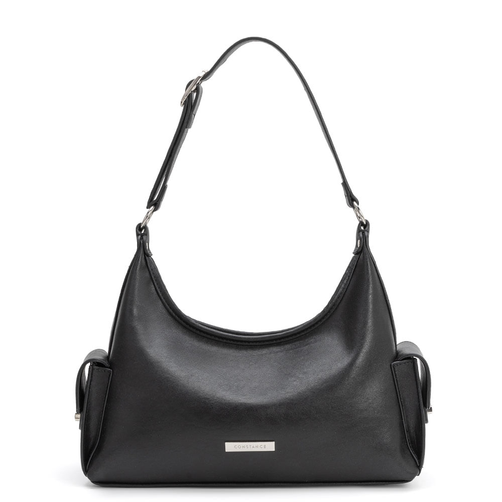 Bolsa Hobo Bolsos Laterais Preta