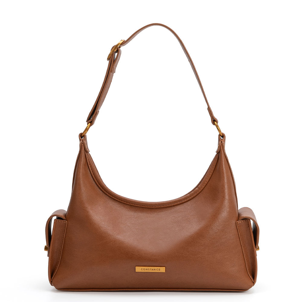 Bolsa Hobo Bolsos Laterais Caramelo