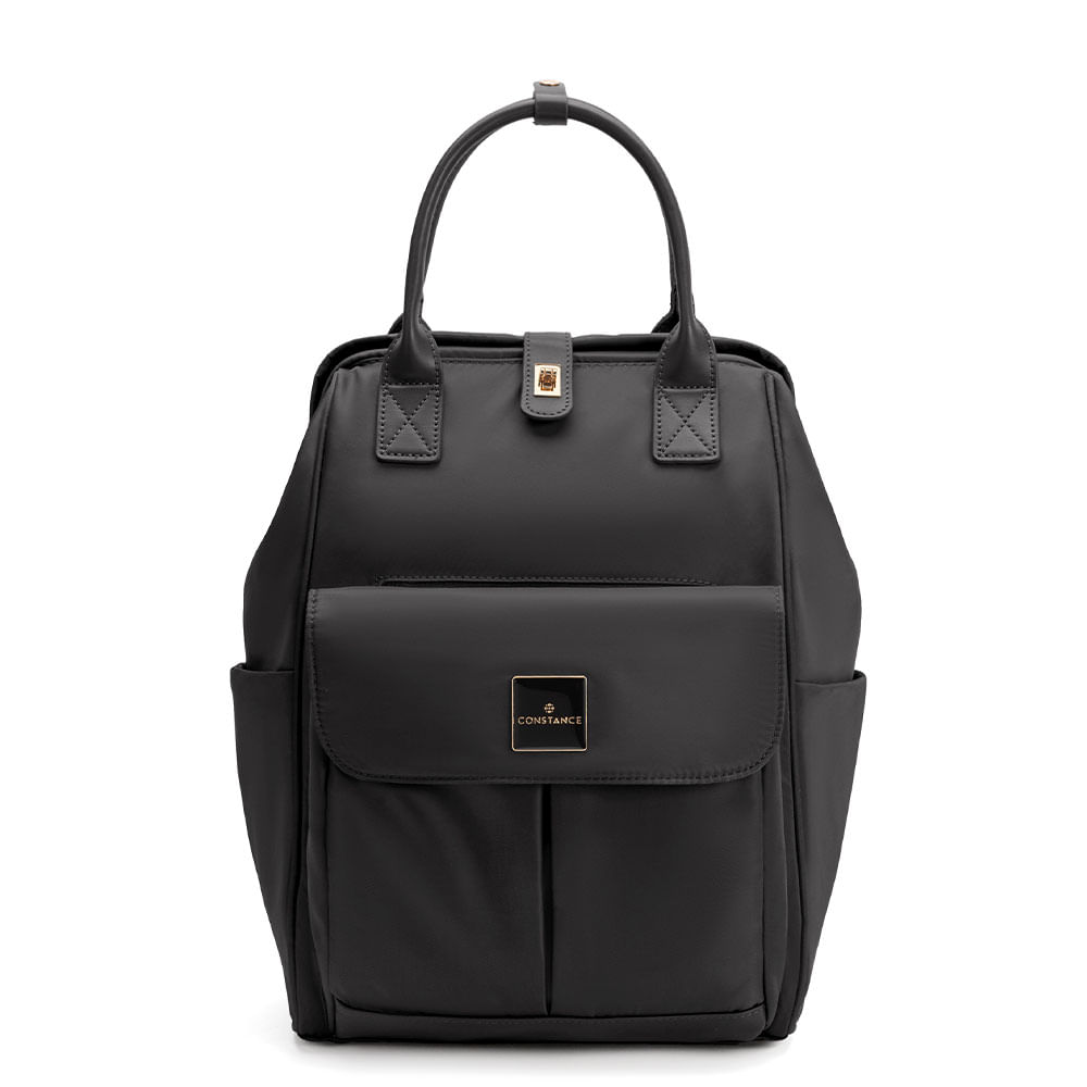 Mochila Grande Nylon Preta