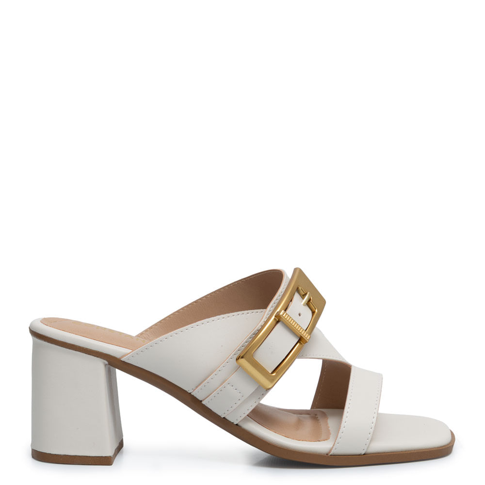 Tamanco Off White Fivela