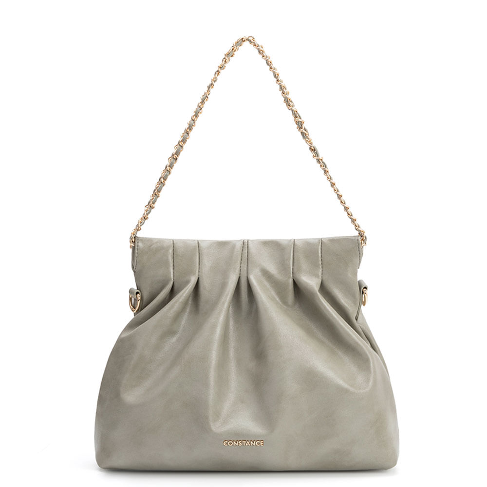 Bolsa Verde Ombro Pregas