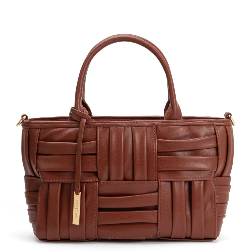 Bolsa Tote Drapeada Bordô