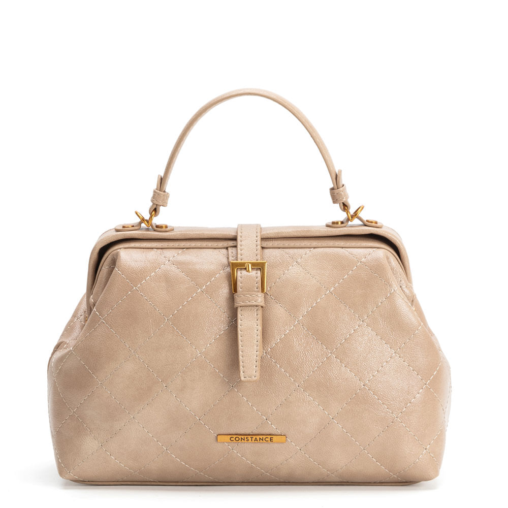 Bolsa Vintage Matelassê Bege