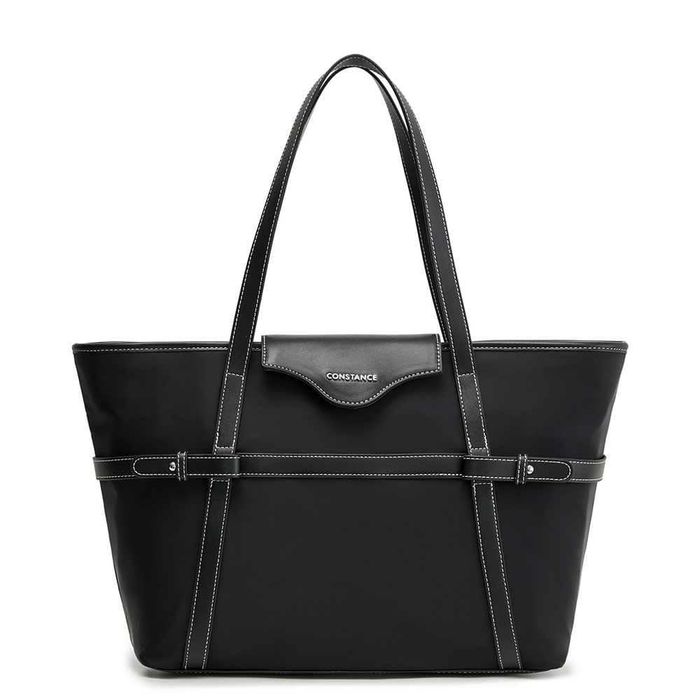 Bolsa Shopping Nylon Preta