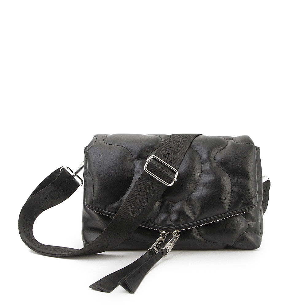 Bolsa Tiracolo Envelope Preta