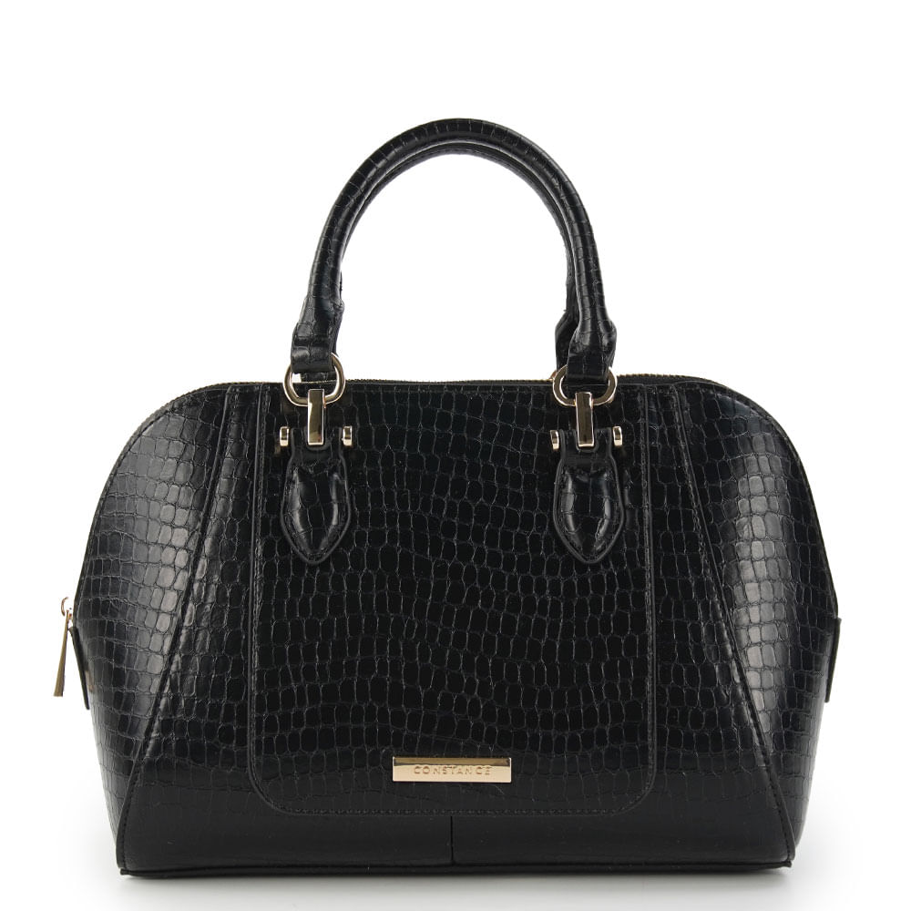 Bolsa Tote Croco Preta