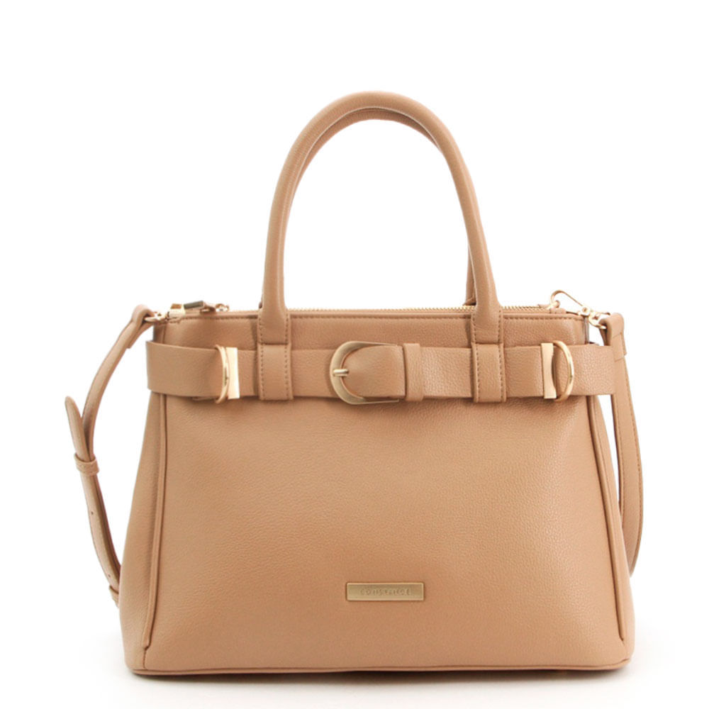 Bolsa Tote Fivela Bege