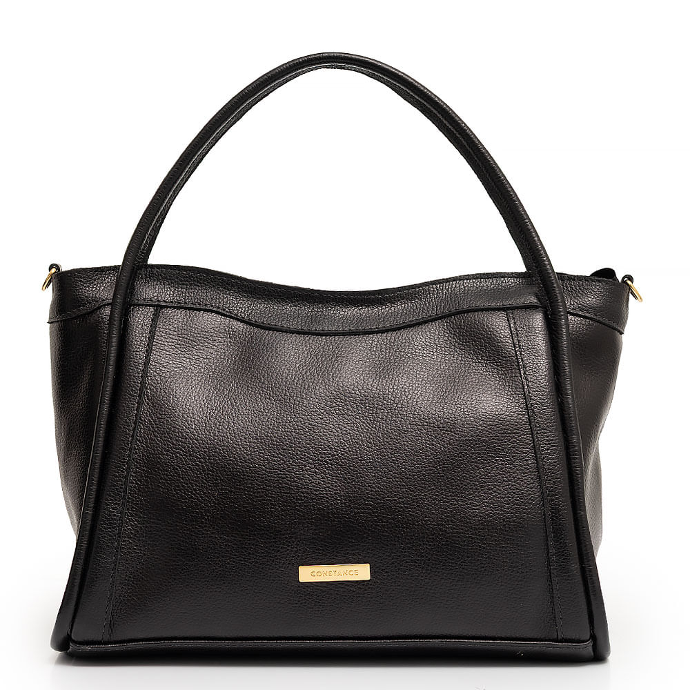 Bolsa Tote Couro Preta