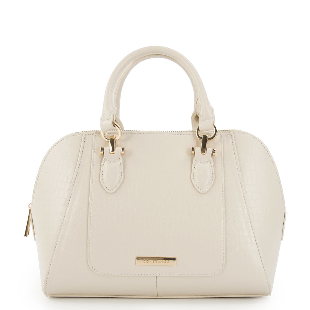 Bolsa Tote Croco Off White