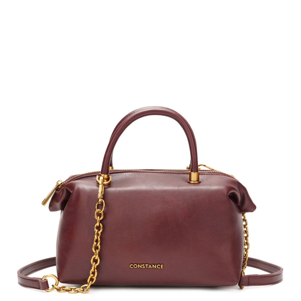 Bolsa Baú Pequena Bordô