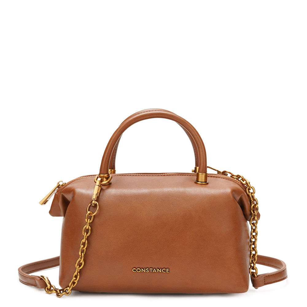 Bolsa Baú Pequena Caramelo