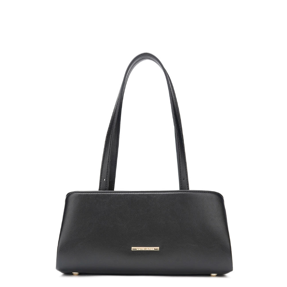 Bolsa de Ombro Fecho Vintage Preta