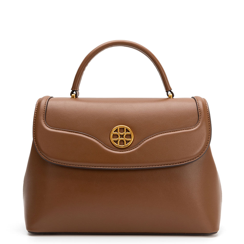 Bolsa Satchel Marrom