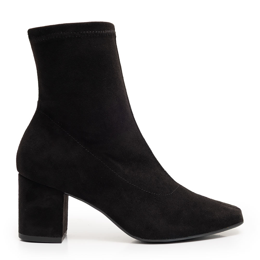Bota Preta Stretch Camurça