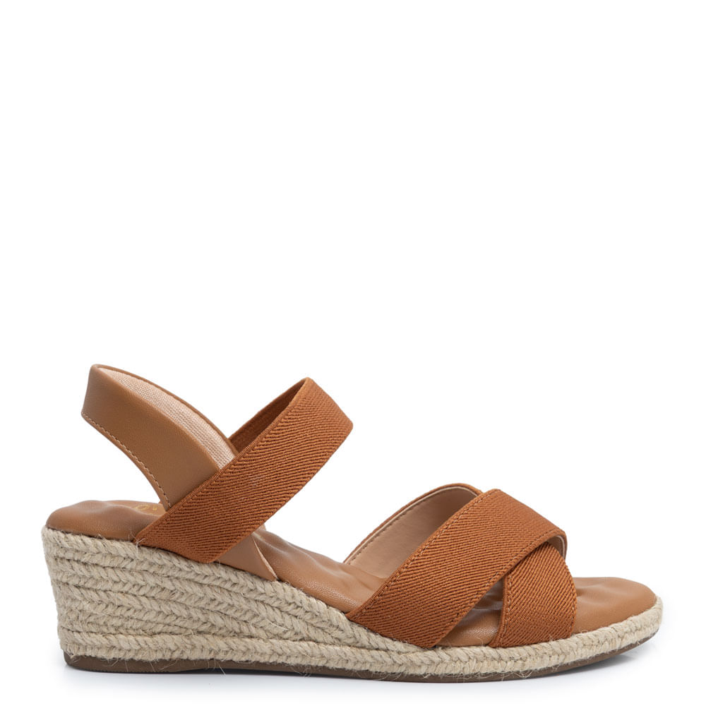 Anabela Caramelo Comfort Elástico