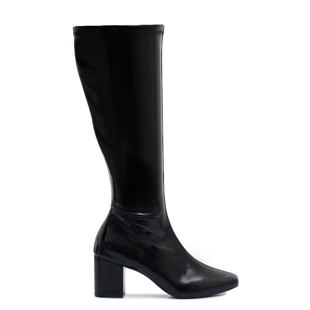 Bota Preta Cano Longo Stretch