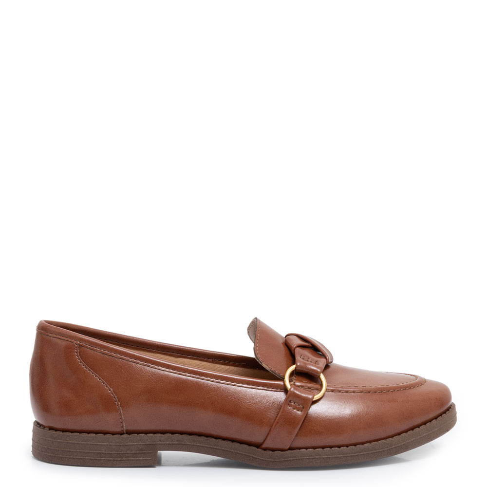 Mocassim Caramelo Argolas