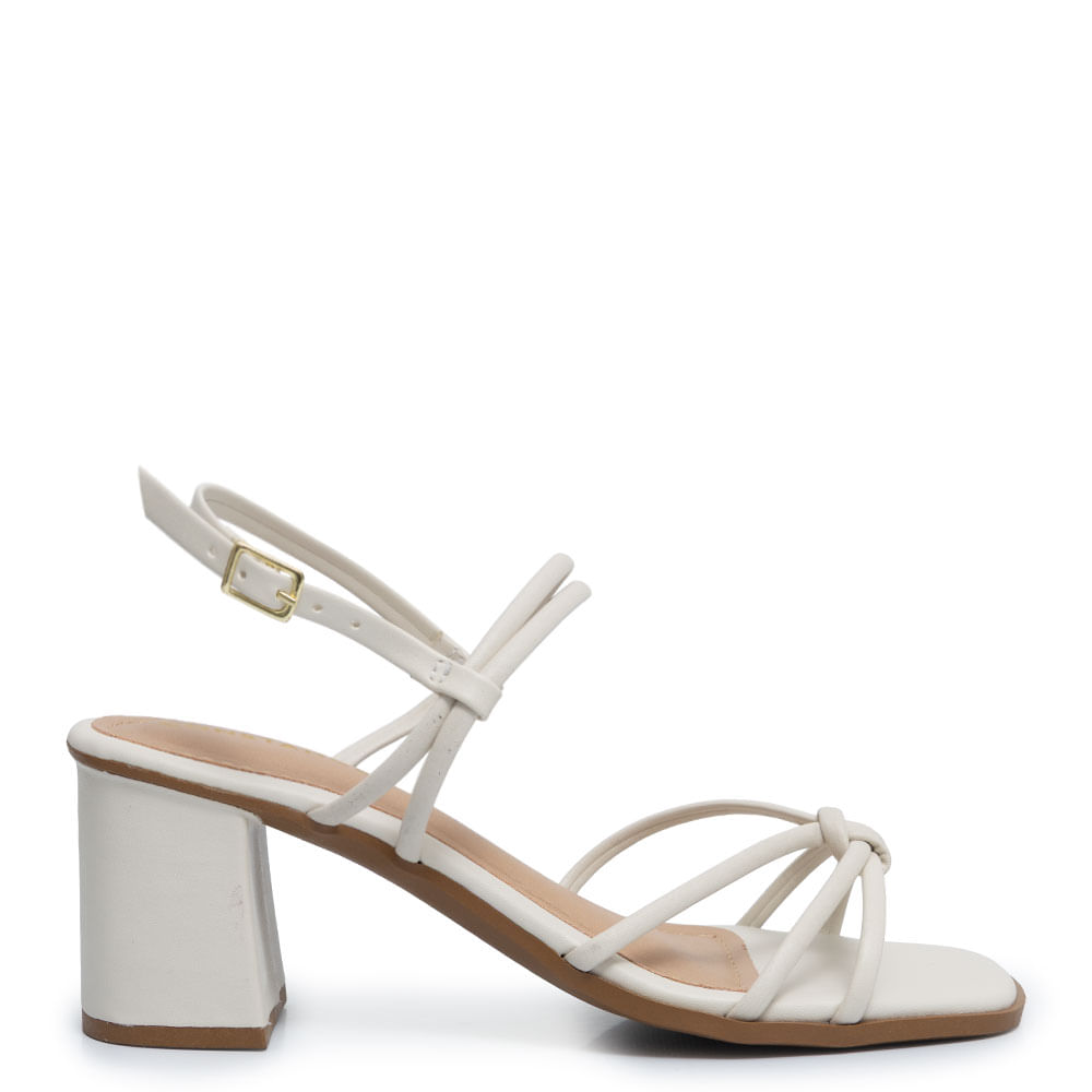 Sandália Off White Tiras