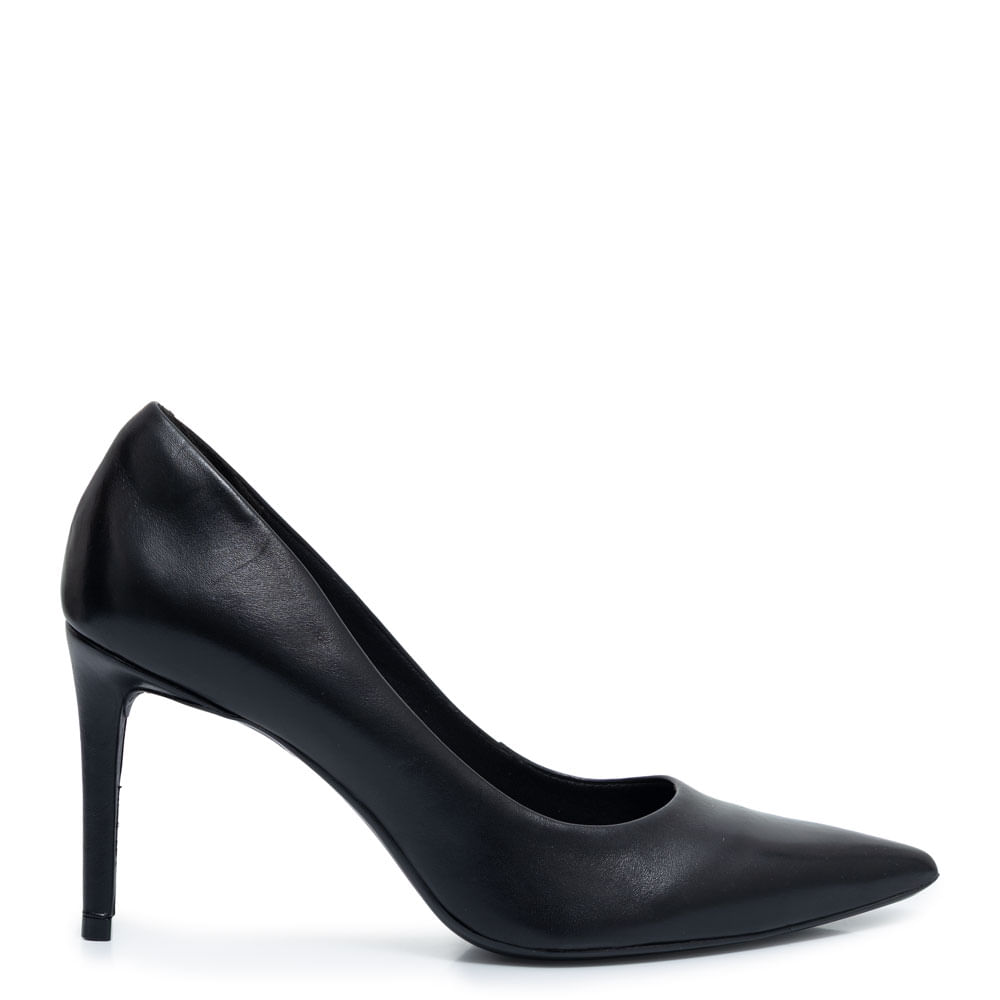 Scarpin Preto Couro