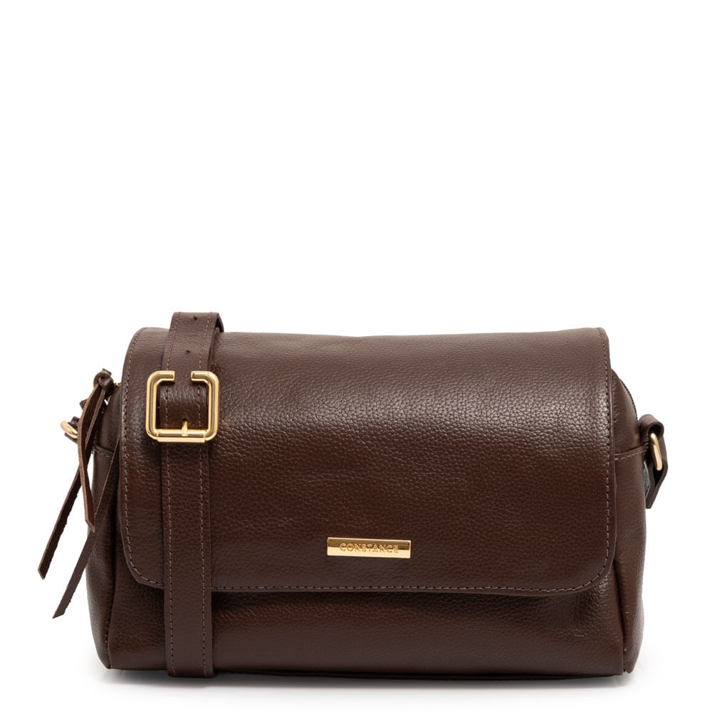Bolsa Tiracolo Couro Café