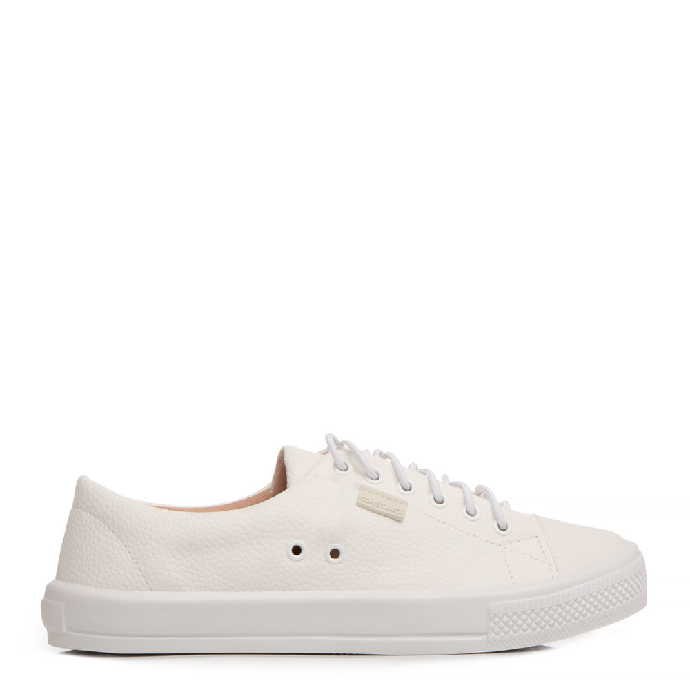 Tênis Branco Comfort Cadarço Elastico