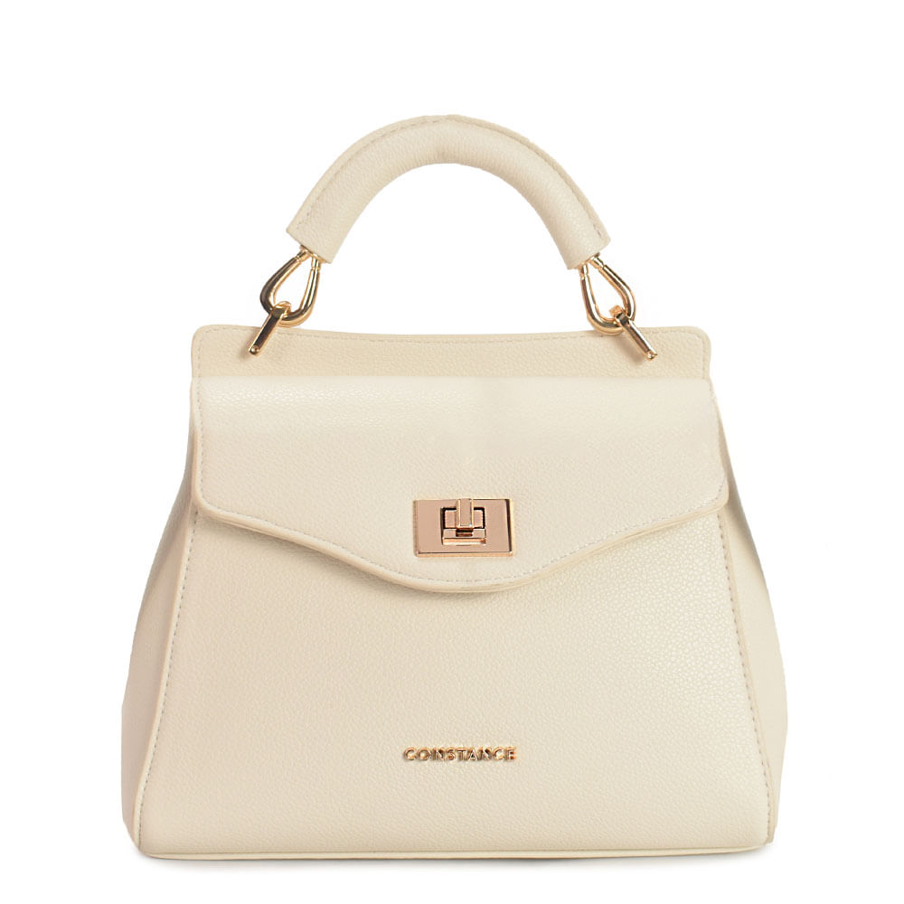 Bolsa Satchel Fecho Torniquete Off White