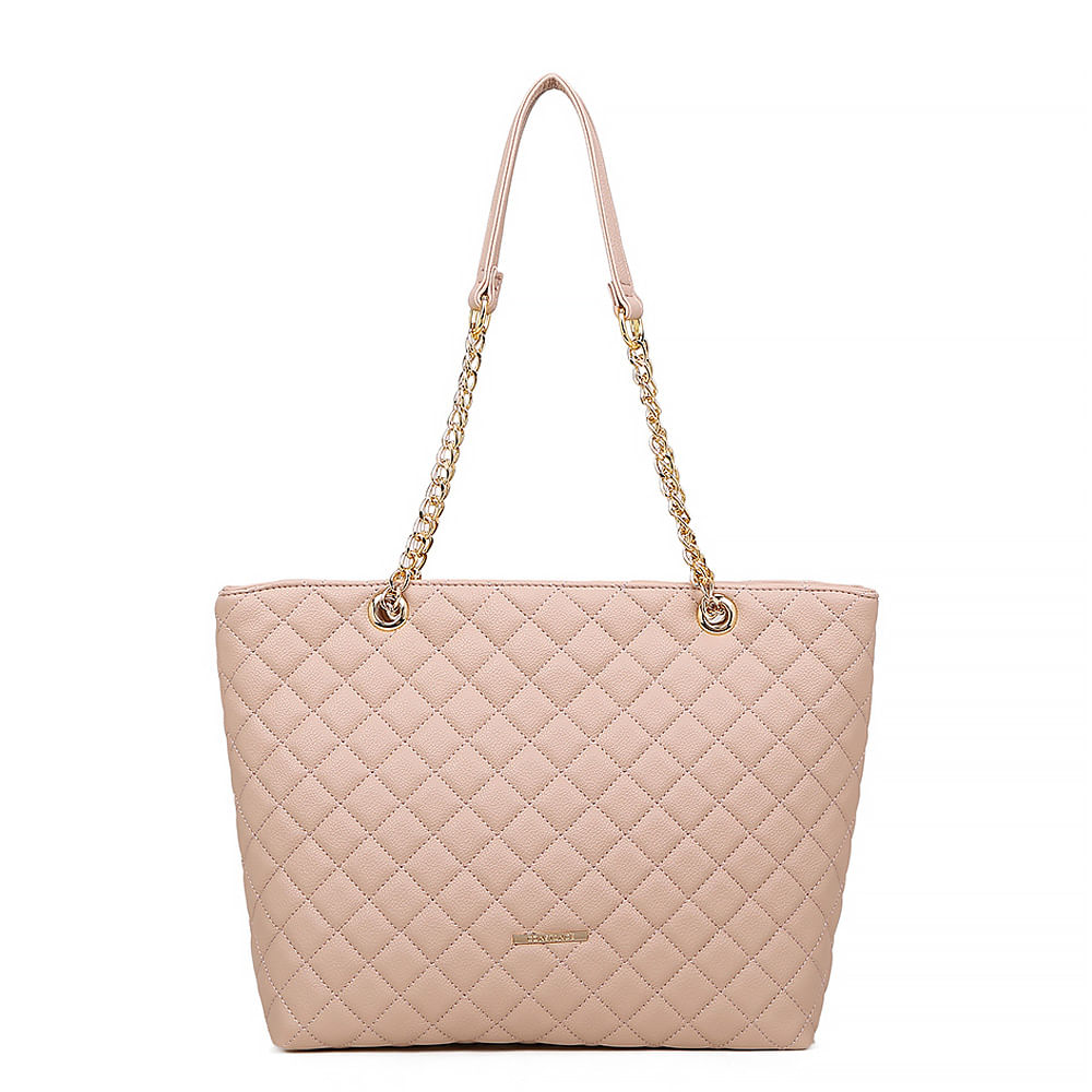 Bolsa Shopping Matelassê Nude