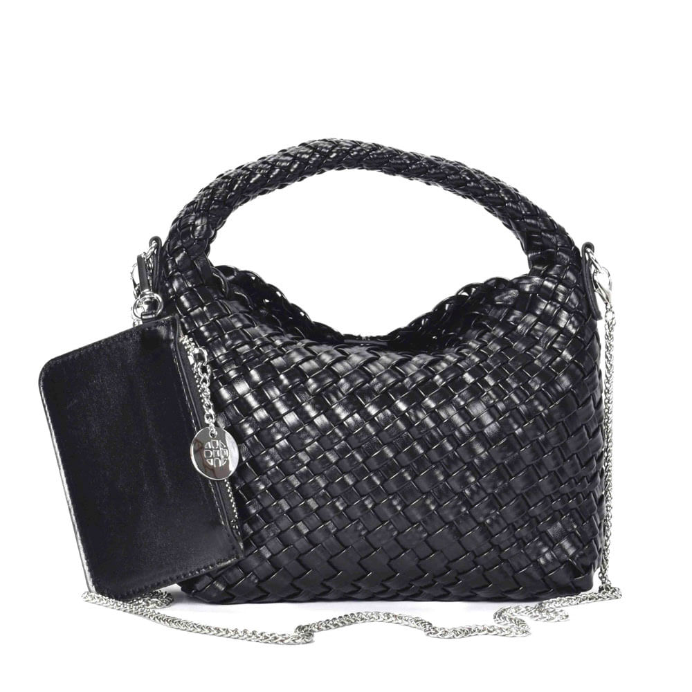 Bolsa Tiracolo Tressê Preta