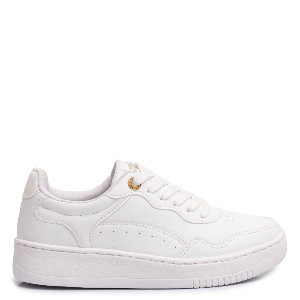 Tênis Branco Ilhós Strass