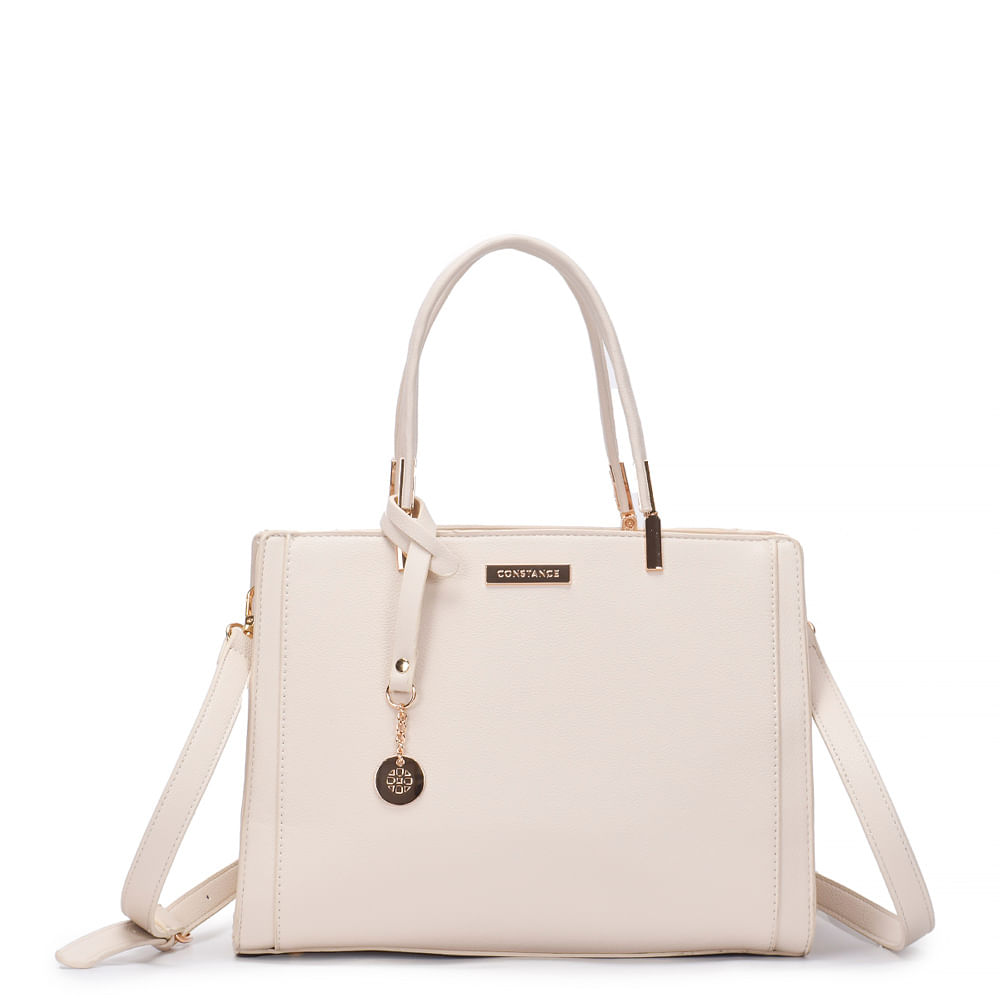 Bolsa Tote Off White Estruturada