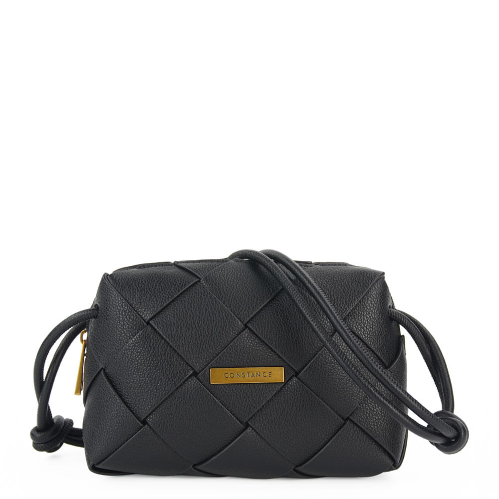 Bolsa Tiracolo Tressê Pequena Preta