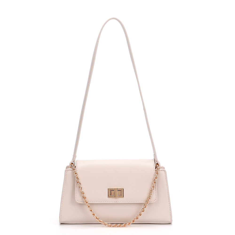 Clutch Estruturada Corrente Off White