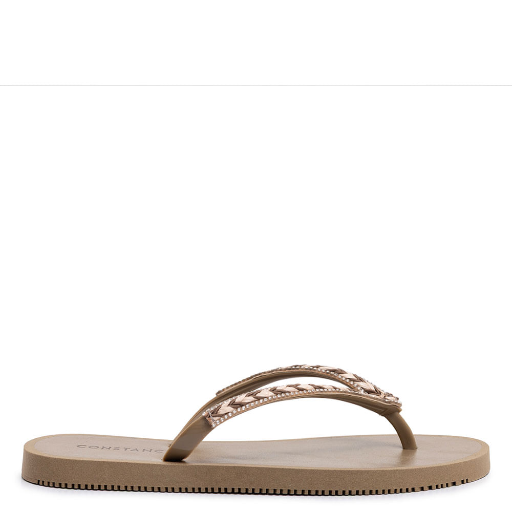 Chinelo Verde Trança