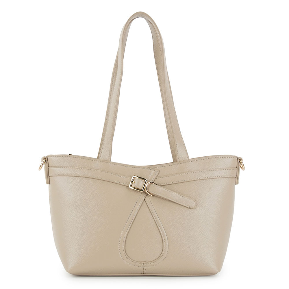 Bolsa Tote Gota bege
