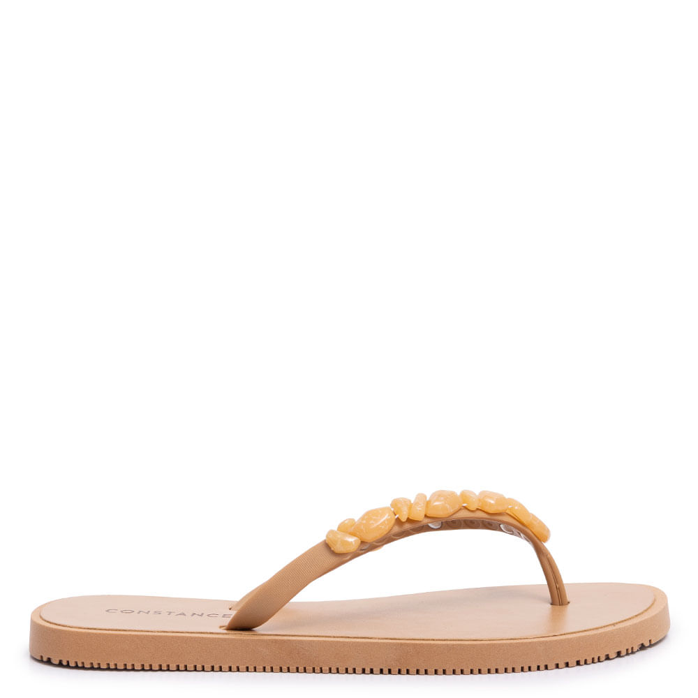 Chinelo Bege Pedras