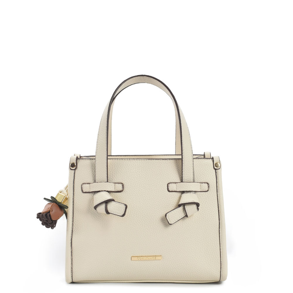 Bolsa Tote Alça Nó Off White